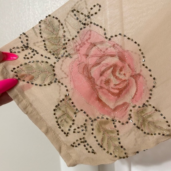 Avenue of omens 2 pc 100% silk top size 22-24 - Picture 5 of 11